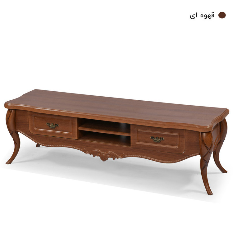 میز تلویزیون میز چوب مدل پیچک (ویهان استار)