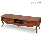 میز تلویزیون میز چوب مدل پیچک (ویهان استار)