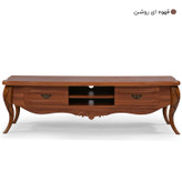 میز تلویزیون میز چوب مدل پیچک (ویهان استار)